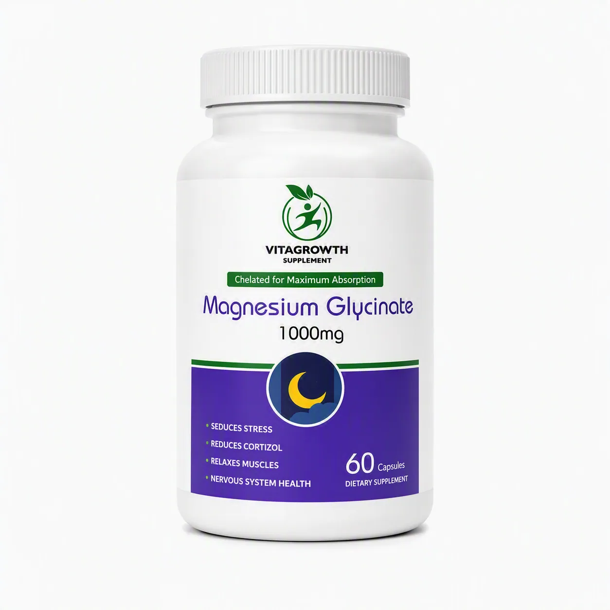 Vitagrowth Magnesium glycinate 1000mg capsules