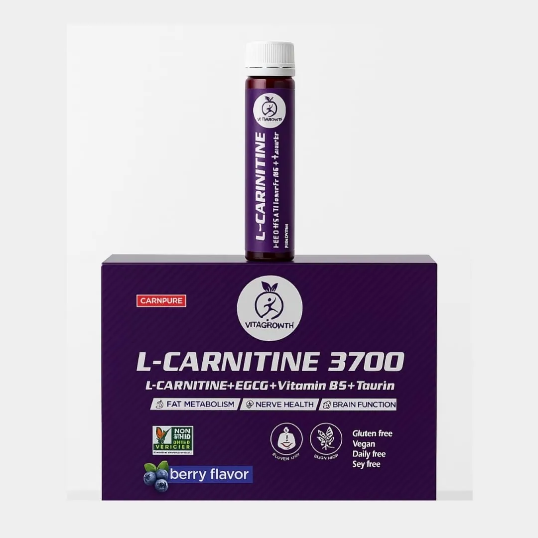 VITAGROWTH L-CARNITINE 3700 MG carnipure SHOTS bottle