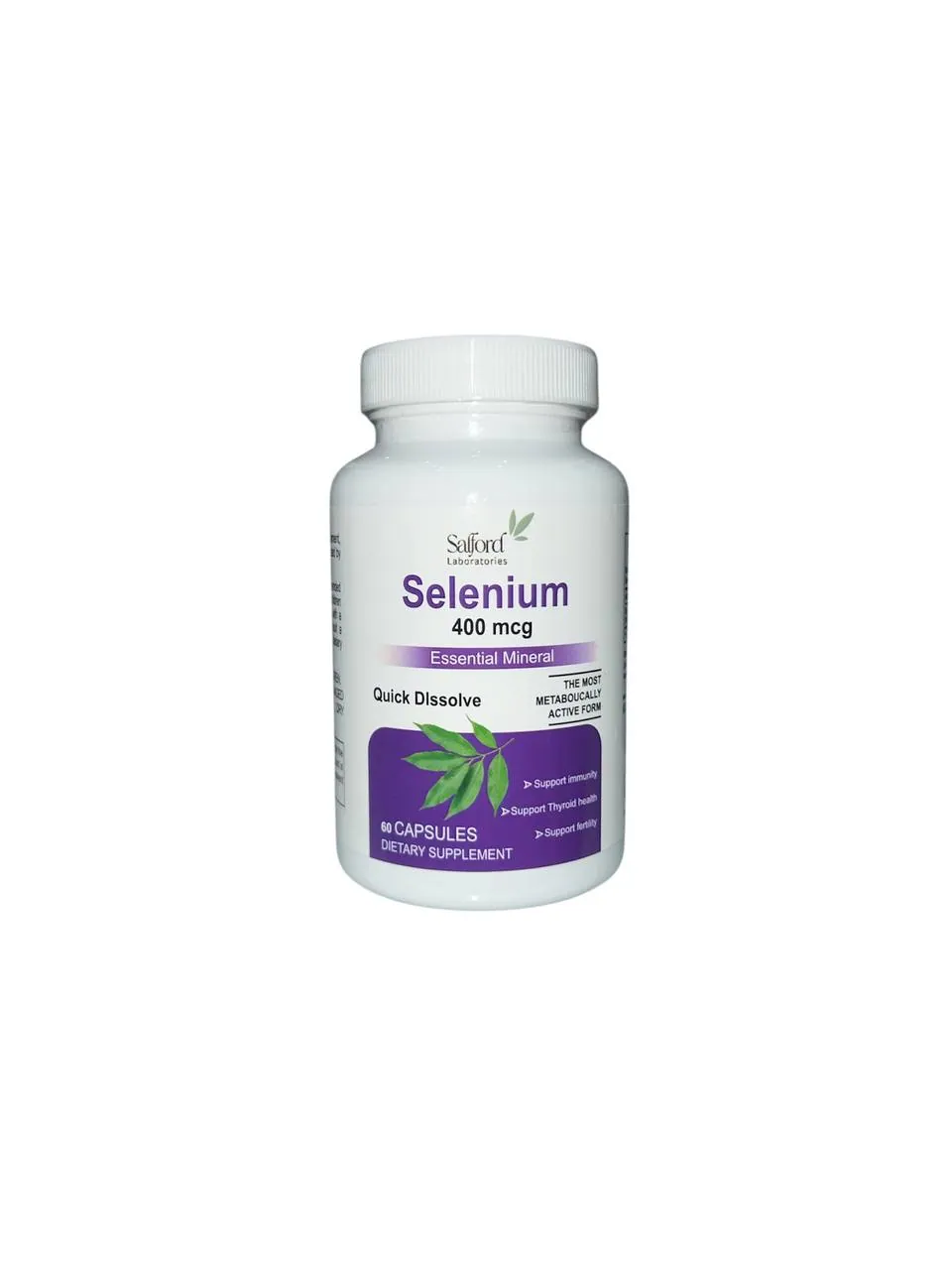 SAFFORD SELENIUM 400 MG CAPSULES bottle