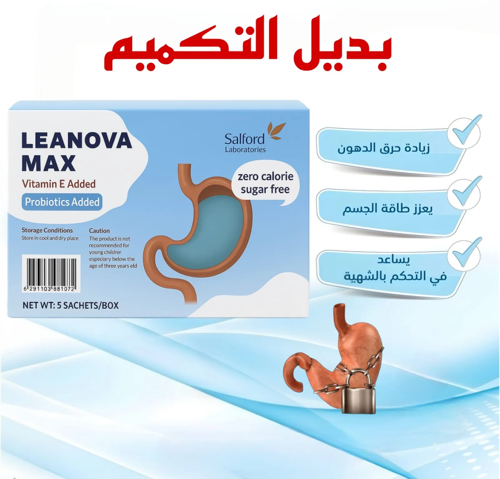 Safford Leanova Max Gel 100g x12 bags