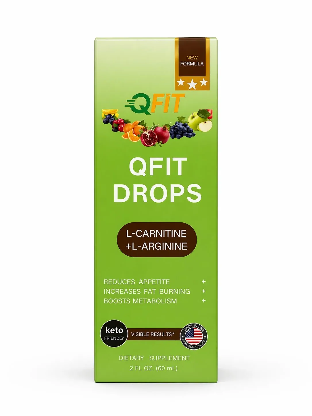 QFIT slimming drops bottle