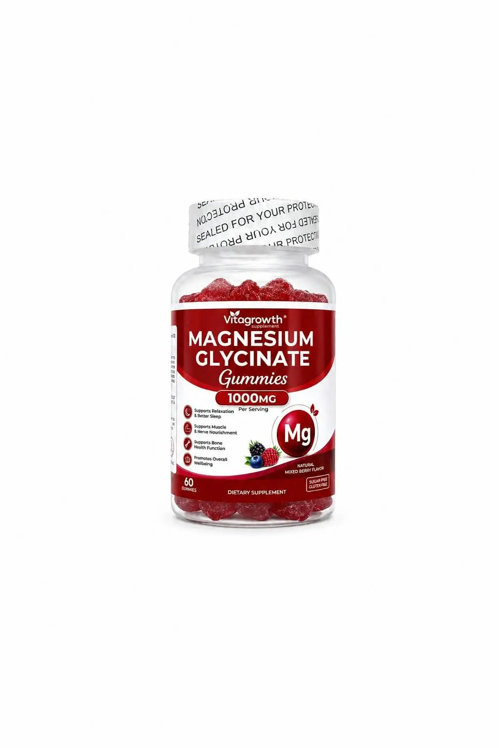 VITAGROWTH Magnesium Glycinate 1000 gummies